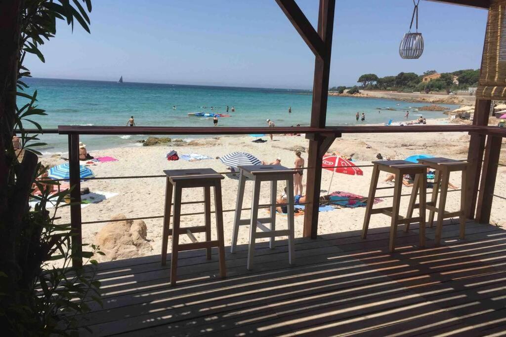 Ajaccio Magnifique T2 Neuf 40M2 Avec Balcon Au Trottel 4 Couchages Wifi Clim Parking Plage A Pieds 100M エクステリア 写真